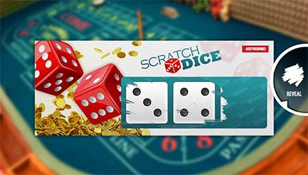 Scratch Dice-spil fra Betsoft. Dette er en kombination af skrabebilletter og terningespil.