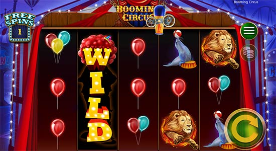 Booming Circus -bonuspeli.