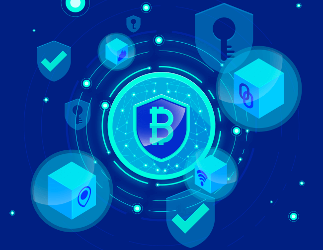 Bitcoin sikkerhedskoncept