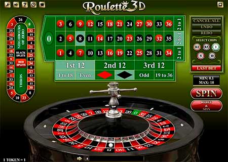 Ethereum-ruletti nimeltä Roulette 3D FortuneJack Casinolla.