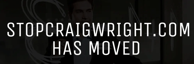 stopcraigwright.com er flyttet
