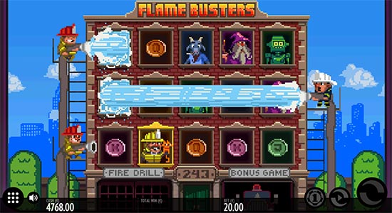 Thunderkickin Roasty McFry and the Flame Busters -kolikkopeli.