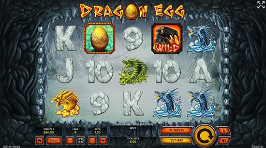 Tom Horn Gamingin Dragon Egg -kolikkopeli.